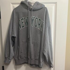 Brandy Melville Gray New York Hoodie